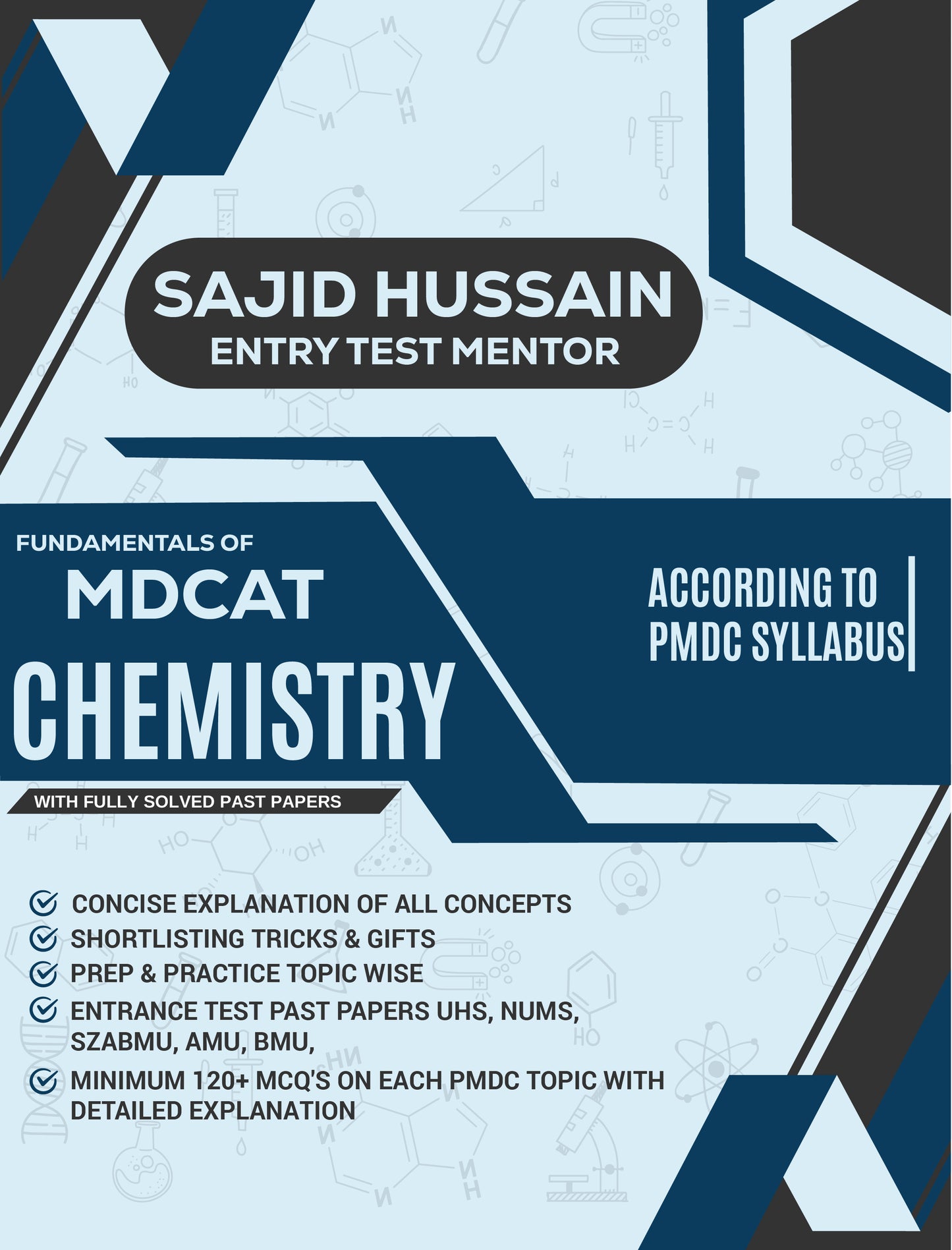 MDCAT Chemistry 2026 – Complete Preparation Guide by Sajid Hussain